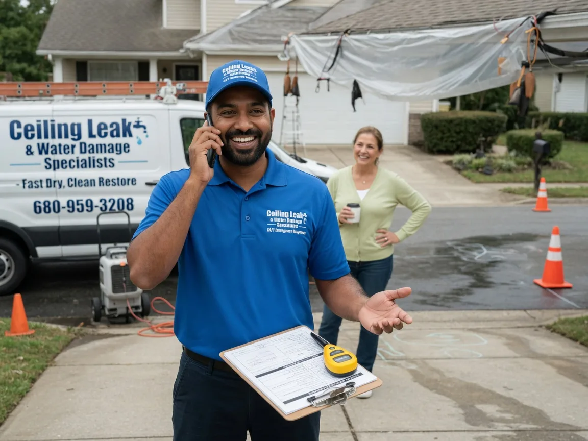 Ceiling Leak Cleanup Okeana, OH FAQs